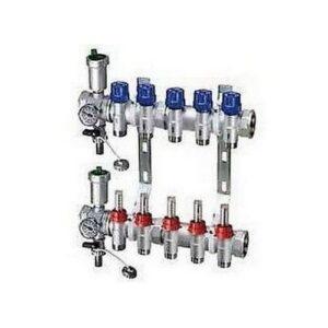 3561 103 COLLETTORE PREMONTATO 3 VIE 1' F-F CON ART. 3438 E FLUSSIMETRI FAR - immagine 1