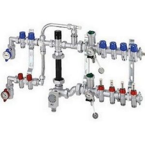 3566 10402 GRUPPO MISTO C/PUNTO FISSO E FLUSSIMETRI 4X2 RAME FAR - immagine 1