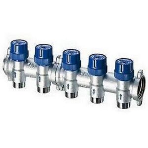 3914 109 COLLETTORE   9 VIE 1' C/FLANGIA VALVOLA VERTICALE INCORPORATA FAR - immagine 1