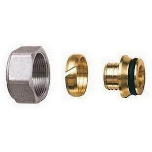 6049 219834 ADATTATORE TUBO PLASTICA 25X2,3 COMPLETO DI CALOTTA CROMATA FAR - immagine 1