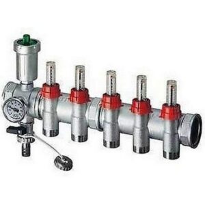 3580 11211 COLLETTORE DI MANDATA 11 V FF 1'X1/2' EUROKONUS C/FLUSSIMETRI-ART.3438 FAR - immagine 1