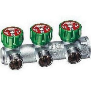 3819 3412EU COLLETTORE 3 VIE 'MULTIFAR' INGR. 3/4' F. DERIV. 1/2' M. EUROKONUS FAR - immagine 1