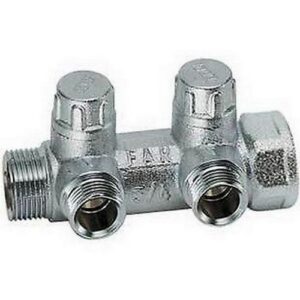 3860 112TP COLLETTORE  2 VIE 'MULTIFAR' DET. 1' X 1/2' TESTA PIANA FAR - immagine 1