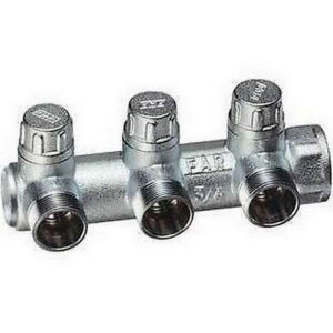 3869 3412EU COLLETTORE  3 VIE 'MULTIFAR' INGR. 3/4' F. DERIV. 1/2' M. EUROKONUS FAR - immagine 1