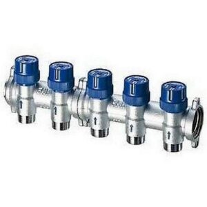 3917 13406 COLLETTORE   6 VIE 1' C/FLANGIA VALVOLA ATTACCO 3/4' EUROKONUS FAR - immagine 1