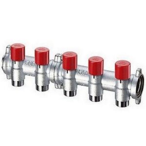 3918 13405 COLLETTORE   5 VIE 1' C/FLANGIA DETENTORI ATTACCO 3/4' EUROKONUS FAR - immagine 1