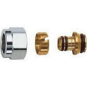 6076 150875 ADATTATORE EUROKONUS 3/4' TUBO MULTISTRATO 17X2 C/CALOTTA CROMAT FAR