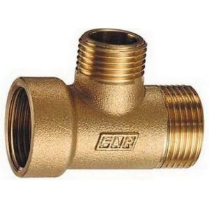 5506 34 RACCORDO A 'T' ATTACCO GIALLO 3/4' M. X 3/4' F. 1/2' M. FAR - immagine 1