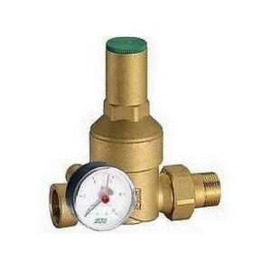 2825 34 RIDUTTORE DI PRESSIONE 3/4' GIALLO M-F CON MANOMETRO FAR - immagine 1