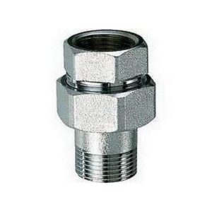 5150 2 RACCORDO DIRITTO 3 PEZZI 2' CROMATO FAR - immagine 1