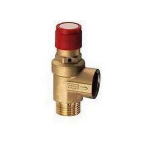 2004 121260 VALVOLA DI SICUREZZA GIALLA 6 BAR 1/2' MASCHIO X 1/2' FEMMINA FAR - immagine 1