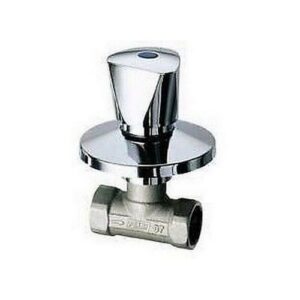 5974 12 RUBINETTO AD INCASSO 1/2' CON MANIGLIA A TRE PUNTE CROMATA FAR - immagine 1