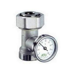 3427 PORTATERMOMETRO COMPLETO DI TERMOMETRO PER COLL. 1' 1/2' FAR