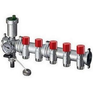 3464 110 COLLETTORE 10 V TERM. C/DET DI BILANC. 1' FLANGIATO CON ART 3445 FAR - immagine 1