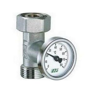 3433 34 PORTATERMOMETRO ATT. 3/4" EUROKONUS COMPLETO DI TERMOMETRO FAR
