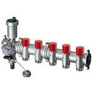 3470 13412 COLLETTORE 12 VIE TERM C/DET 1' X 3/4' EUROKONUS FLANGIATO + ART.3445 FAR - immagine 1