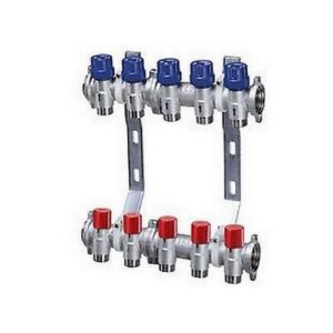 3919 13404 COLLETTORE   4 VIE 1' C/FLANGIA PREMONTATO ATTACCO 3/4' EUROKONUS FAR - immagine 1