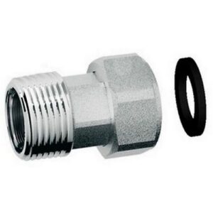 8323 134 RACCORDO DI GIUNZIONE CROMATO 1' F X 3/4 M C/CALOTTA MOBILE FAR - immagine 1