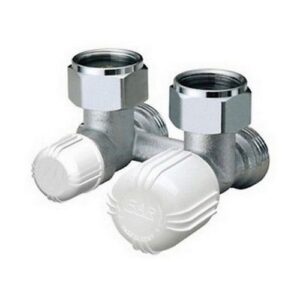 1482 VALVOLA MONO-BITUBO A SQUADRA TERMOSTATIZZABILE ATT.RAME PER RADIATORI A PIASTRE INT. 50 FAR - immagine 1