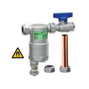 2277 34 COMPACTFAR - DEFANGATORE CROMATO 3/4' CON ATTACCHI IN LINEA M-M E VALVOLA DI INTERCETTAZIONE FAR - immagine 1