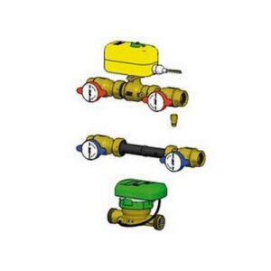 2314 341502 GRUPPO CONTABILIZZAZIONE 2 V 3/4' Q=1,5 Locale CALDO-FREDDO 24V FAR - immagine 1