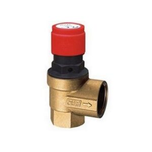 2003 123440 VALVOLA DI SICUREZZA GIALLA 4 BAR 1/2' FEMMINA X 3/4' FEMMINA FAR