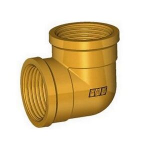 5255 114 GOMITO DOPPIO GIALLO 1'1/4 FEMMINA FAR - immagine 1