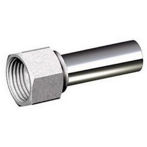 8876 1205 TUBO 50 MM Ø 15 COMPLETO DI RACCORDO 1/2' FEMMINA CROMATO FAR