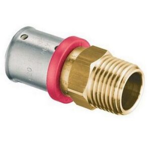 49802501 PRESSFAR SERIE SDR11 - NIPLEX MASCHIO 3/4' Ø 25X2,3 - GHIERA ROSSA FAR - immagine 1