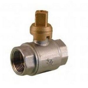 681032 Valvola a sfera a passaggio totale M x F 1 1/4" RASTELLI - immagine 1