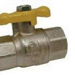 170025 Valvola a sfera gas tipo pesante passaggio totale F x F 1" RASTELLI