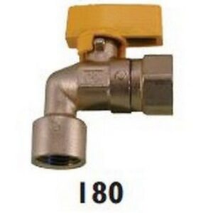 180015 Rubinetto a sfera per gas a squadra F x F 1/2" RASTELLI - immagine 1