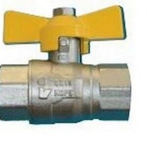 187F025 Valvola a sfera gas passaggio totale a farfalla F x F 1" RASTELLI