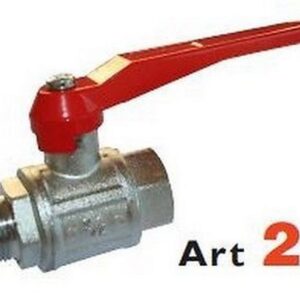 021032 Valvola a sfera a passaggio totale tipo pesante M x F 1 1/4" RASTELLI - immagine 1