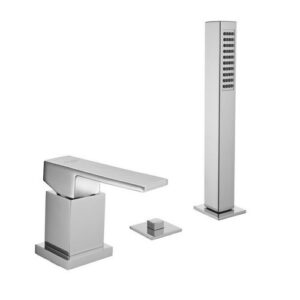 34181CR Monocomando bordo vasca con deviatore e doccetta PORTA E BINI - immagine 1