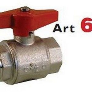 610025 Valvola a sfera a passaggio totale tipo normale M x F 1" RASTELLI - immagine 1