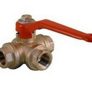 09LV050 Valvola a tre vie a passaggio ridotto a "L" F x F x F 2" RASTELLI