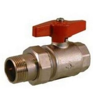 620015 Valvola a sfera a passaggio totale M x F 1/2" RASTELLI - immagine 1