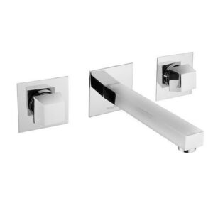 34543CR Batteria lavabo a muro L 200 mm vitone ceramico PORTA E BINI - immagine 1