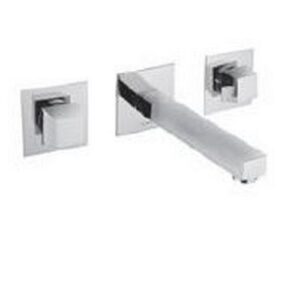 34544CR Batteria lavabo a muro L 250 mm vitone ceramico PORTA E BINI - immagine 1