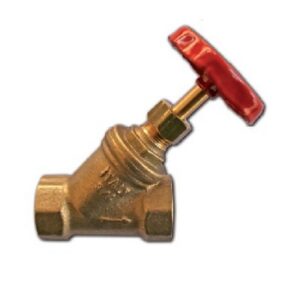 418020 Valvola inclinata in ottone a via diritta 3/4" RASTELLI - immagine 1