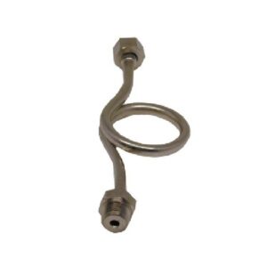 424S008 Serpentina in rame nichelato 1/4" RASTELLI - immagine 1