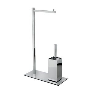 3531800 Piantana con porta rotolo e porta scopino FRATELLI FRATTINI - immagine 1