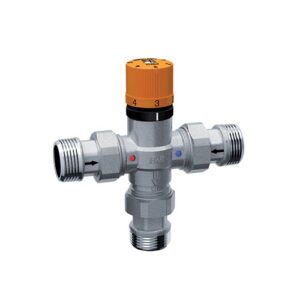 3955 34VR MISCELATORE TERMOSTATICO 'SOLARFAR' 1' C/BOCCHETTONI 3/4' - VALVOLE DI RITEGNO FAR - immagine 1