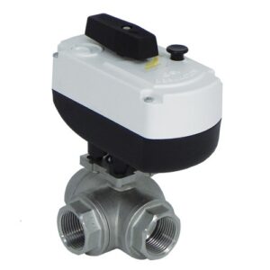 414502250 Valvola a sfera forata T inox 3 vie passaggio ridotto FFF 1/4" IVR - immagine 1