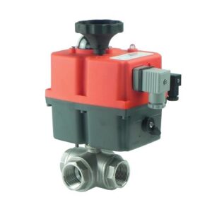 414515428 Valvola a sfera passaggio ridotto 3vie inox via forata T FFF 1"1/2 IVR - immagine 1