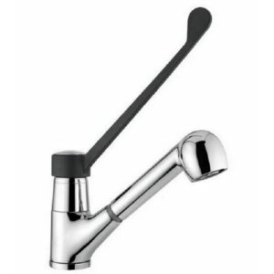 09497 Miscelatore monoforo monocomando con bocca girevole e doccetta  IDRAL