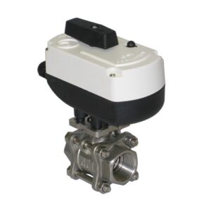 466510268 Valvola a sfera passaggio totale 3p inox att. filettati FF 1" IVR - immagine 1