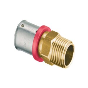 49804002 PRESSFAR SERIE SDR11 - NIPLEX MASCHIO 1' Ø 40X3,7 - GHIERA ROSSA FAR - immagine 1