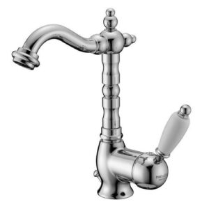 50408CR Monocomando lavabo canna L. 130 mm con scarico automatico PORTA E BINI - immagine 1